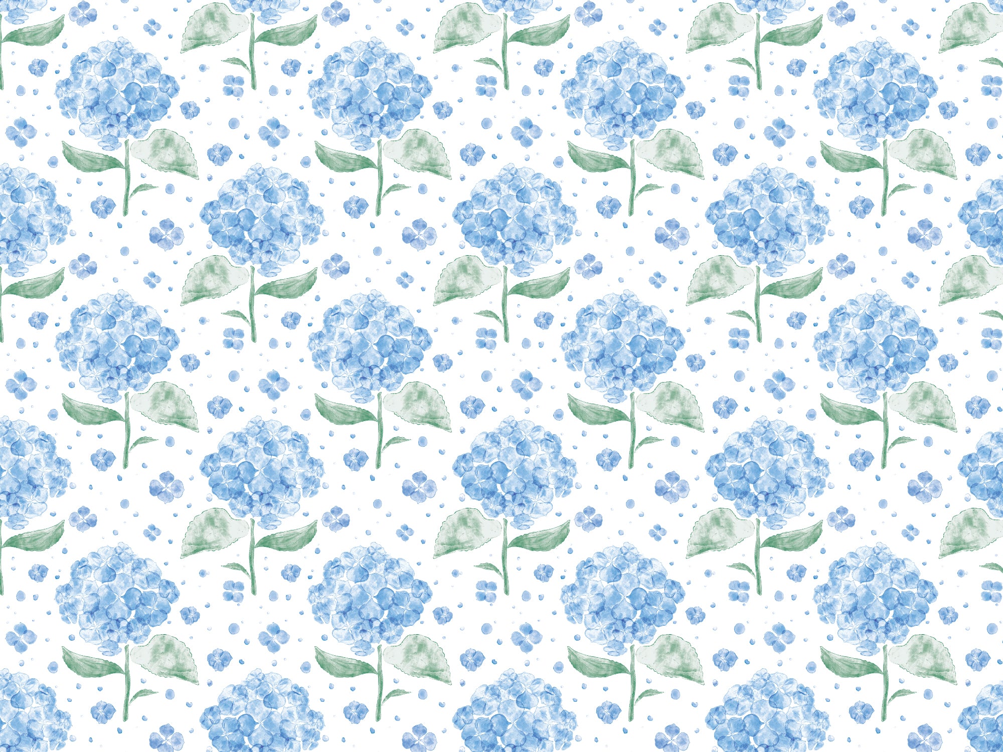 Sininen hydrangea ilmassa