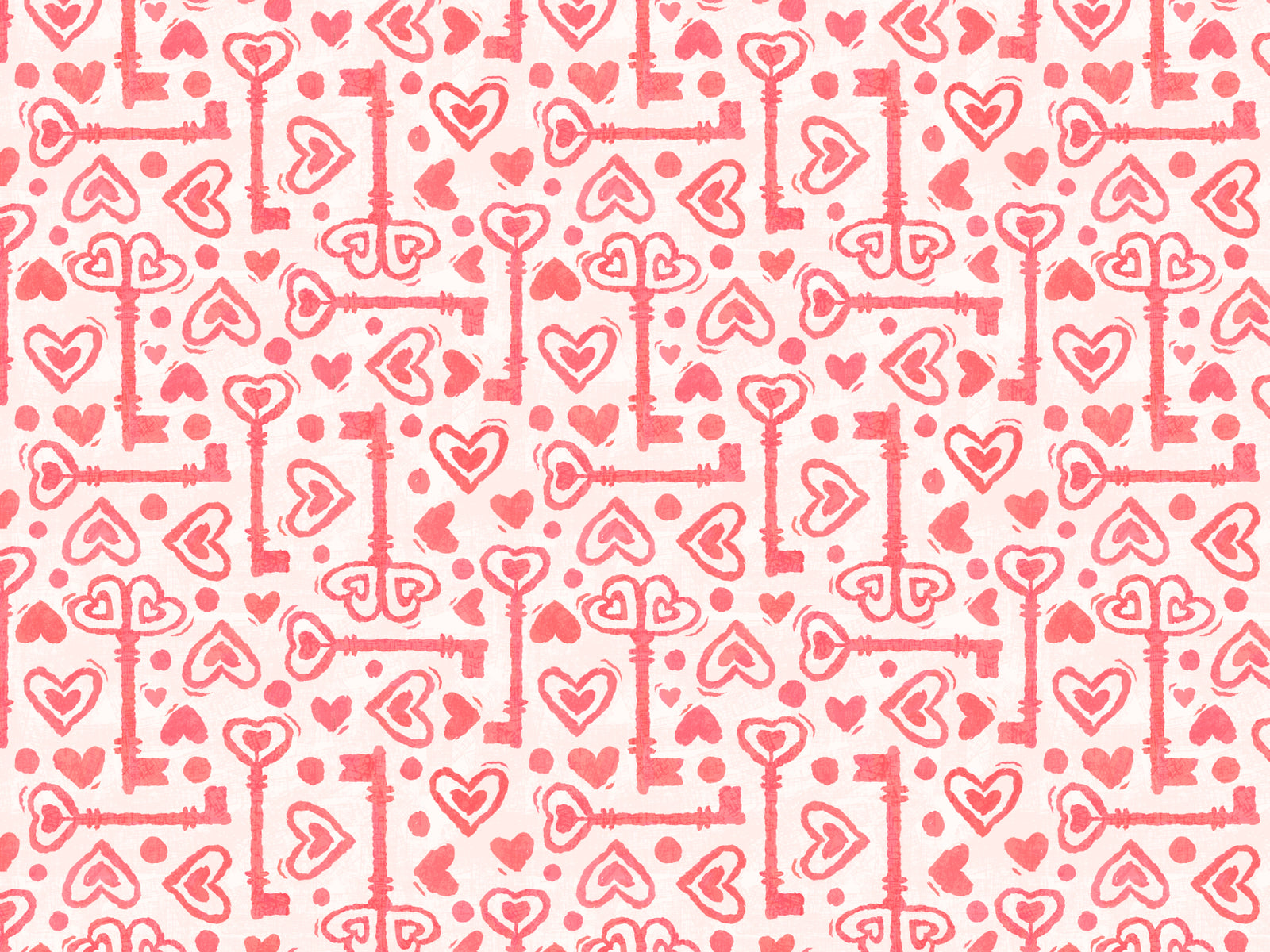 Key to The Heart Pink Wallpaper