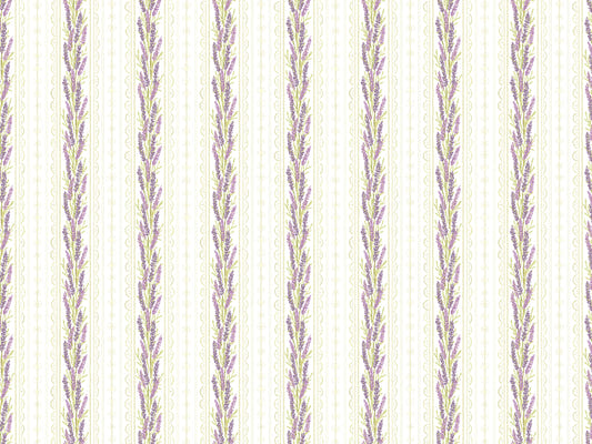 Lavendel gardin tapet til vægge
