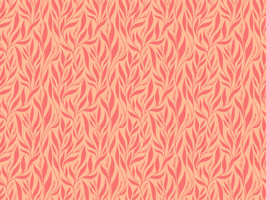 Perzik- en roze blaadcapes behang