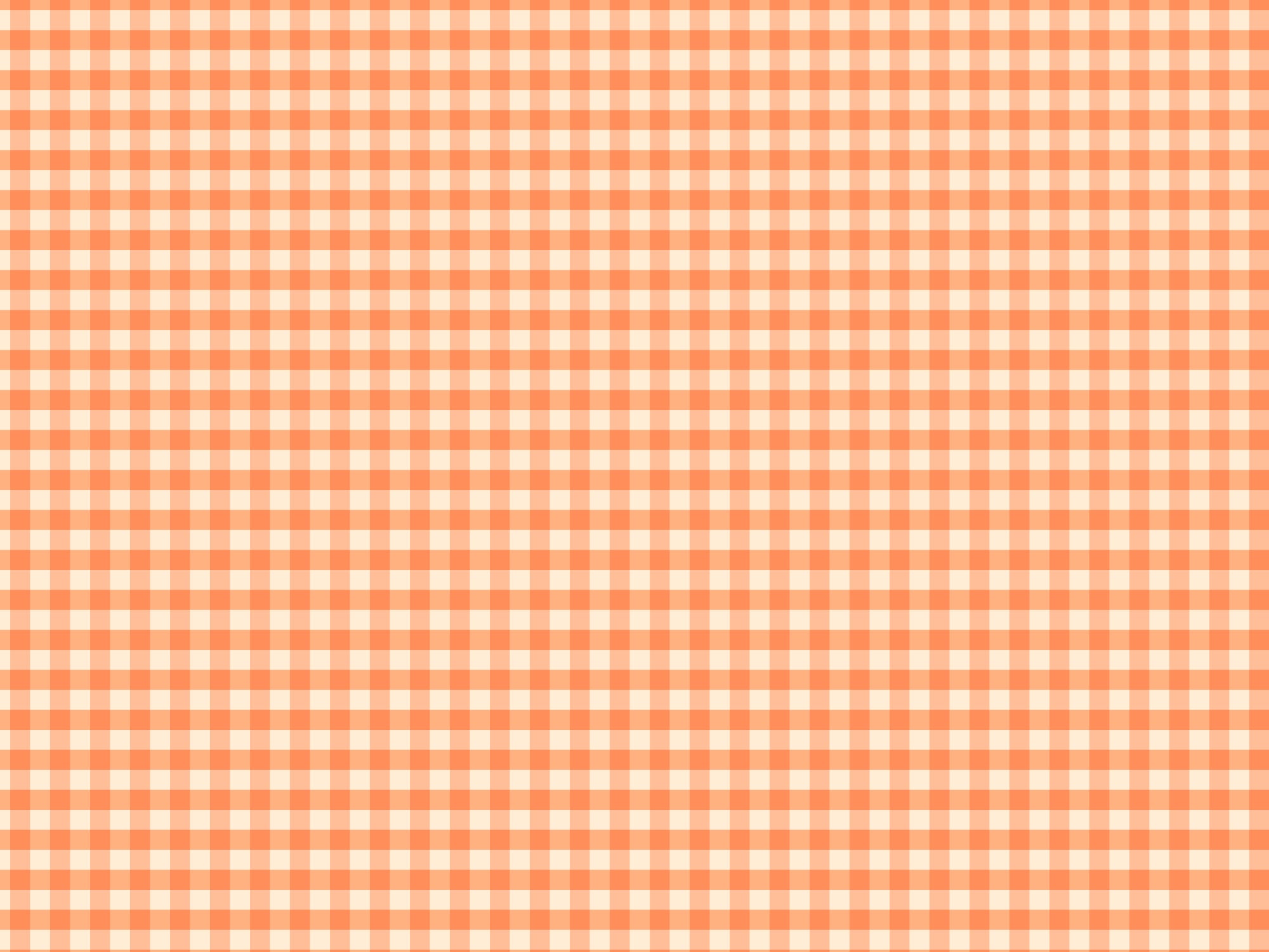 Peach Gingham Wallpaper
