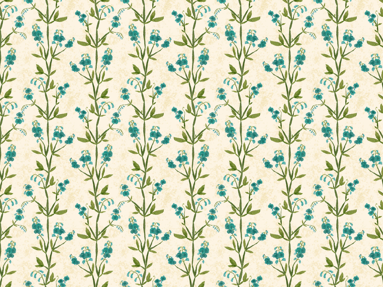 Sweet Peas Blue Wallpaper