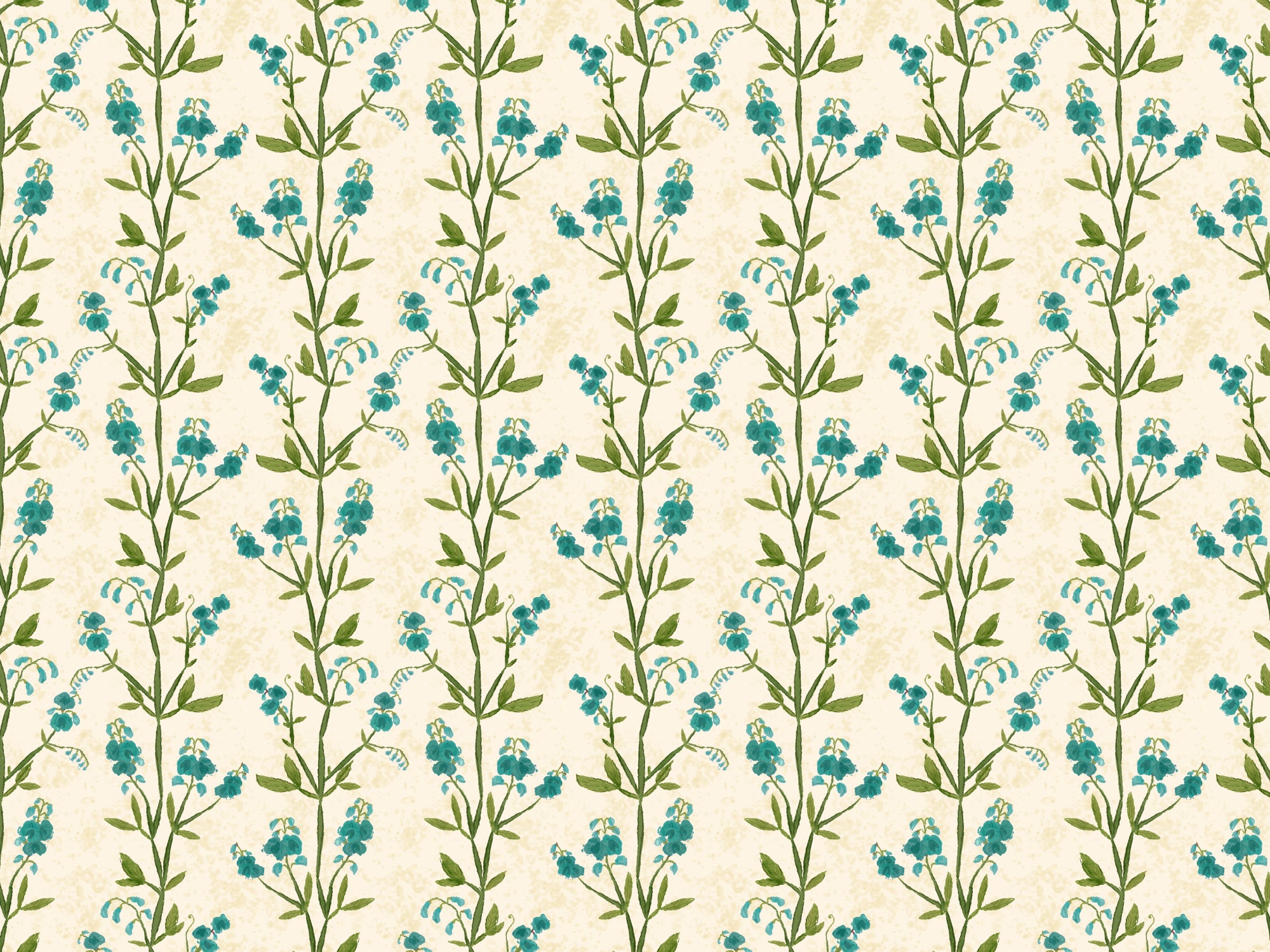 Sweet Peas Blue Wallpaper