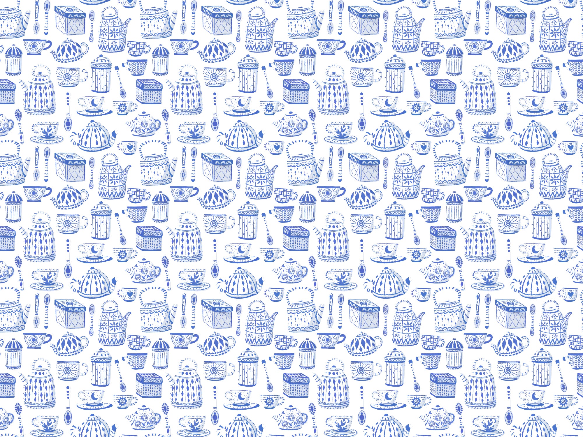 Tee asetettu sinisellä värillä taustakuva in your room — zoomed