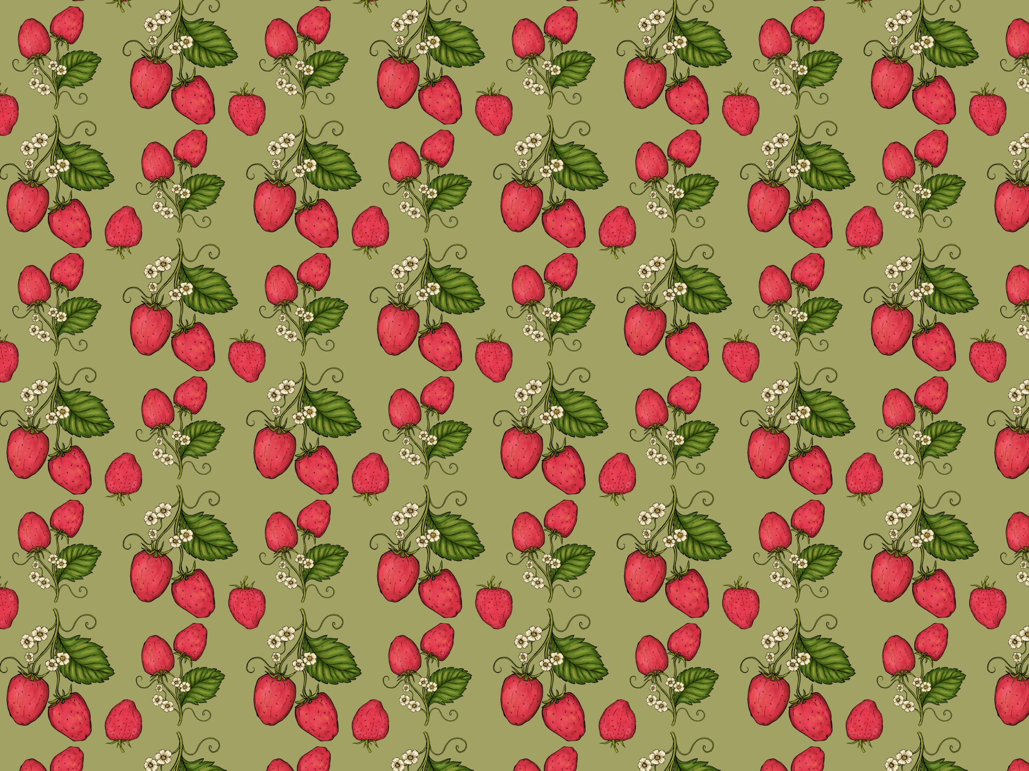 Sfondo di fragole finali rosa