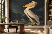 Weiße Pelican Wallpaper Wandbild