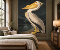 Weiße Pelican Wallpaper Wandbild