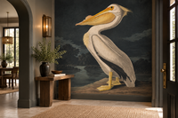 Weiße Pelican Wallpaper Wandbild