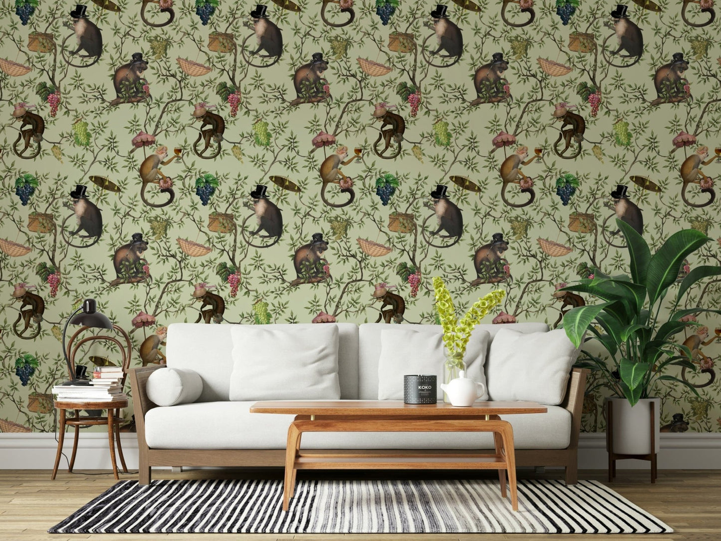 A Primate's Afternoon Tea Wallpaper⁠