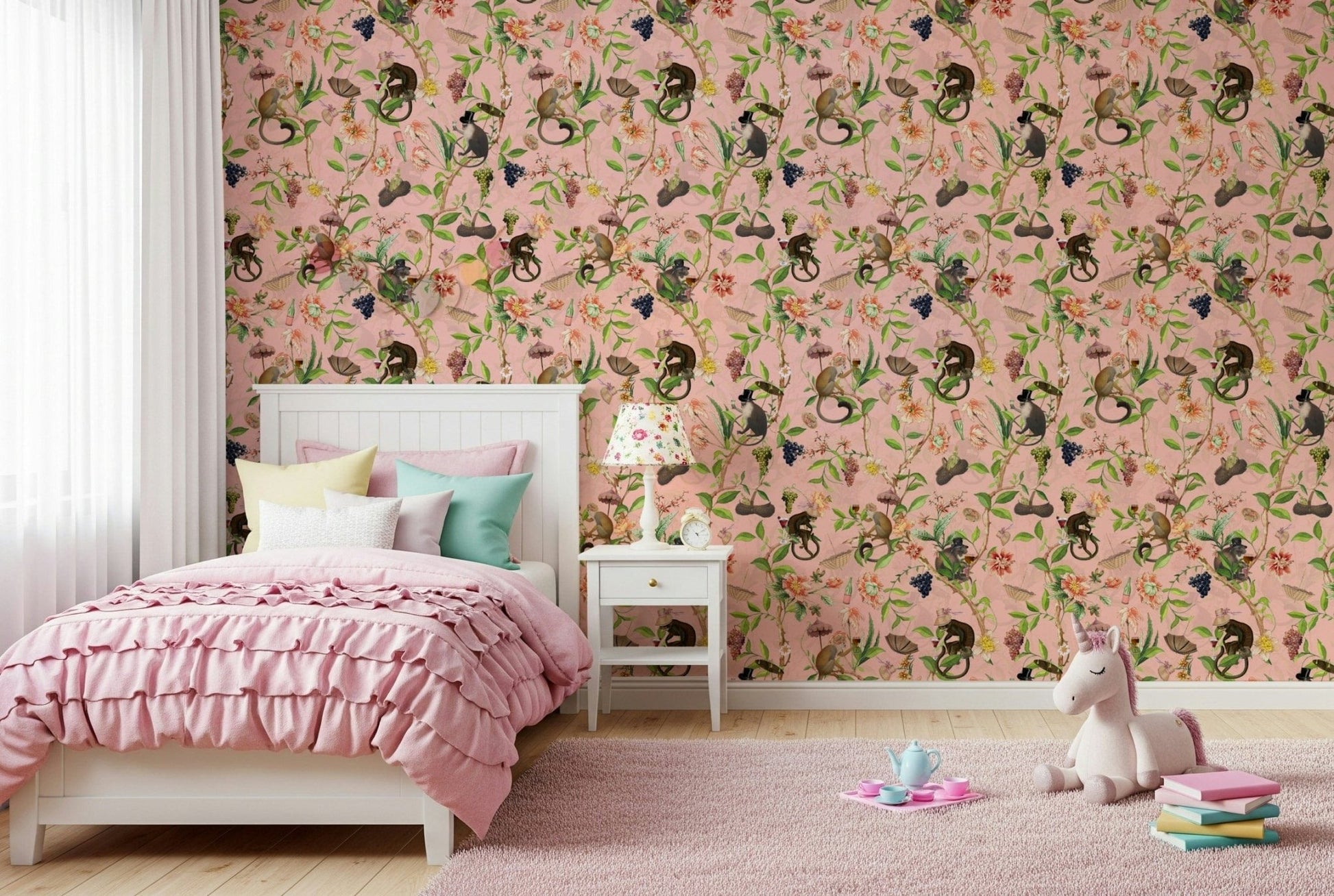 A Primate's Garden Party Wallpaper⁠