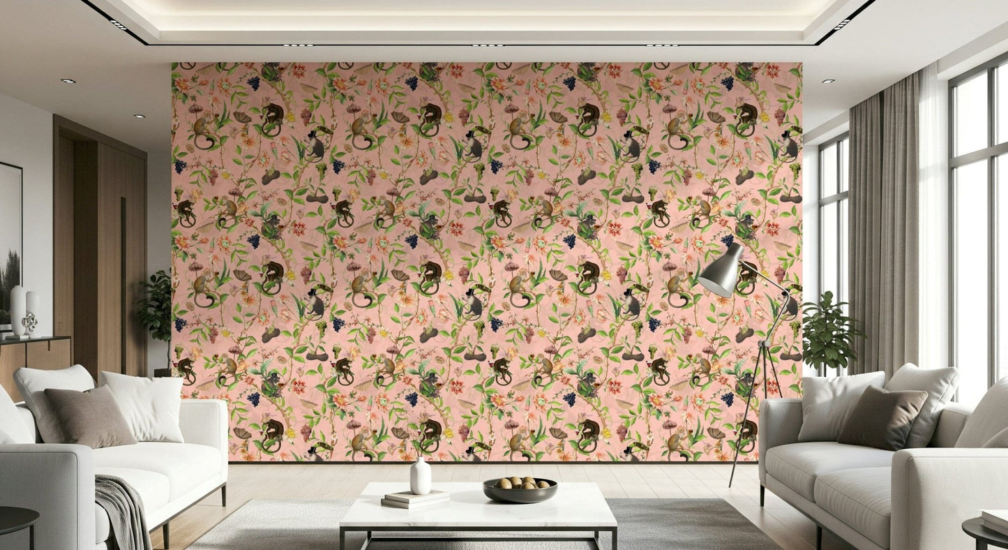A Primate's Garden Party Wallpaper⁠