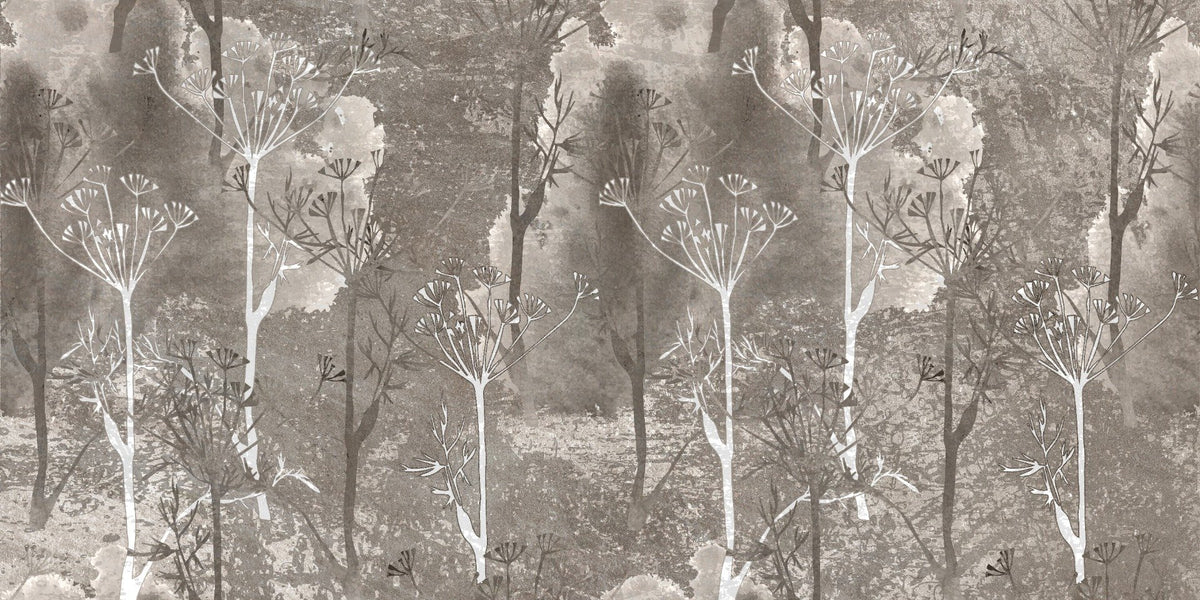 Seppia grigio colorato astratto di foreste di sfondo per gli alberi dei murales in your room