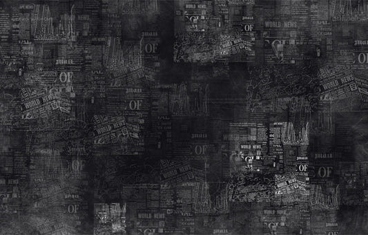 Dunkle Zeitungsüberschriften Wallpaper Wandbild