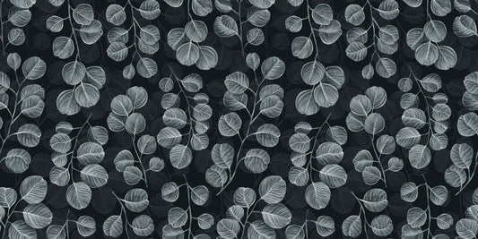Eucalyptus Gray Leaves wallpaper mural