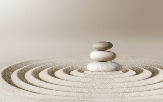 Zen meditative Spa -Stein -Tapete Wandbild