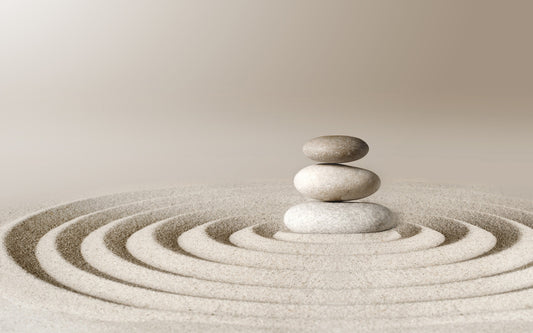 Zen Meditative Spa Stone Wallpaper Mural