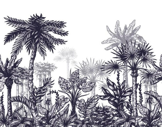Murale da parati tropicale di grandi dimensioni