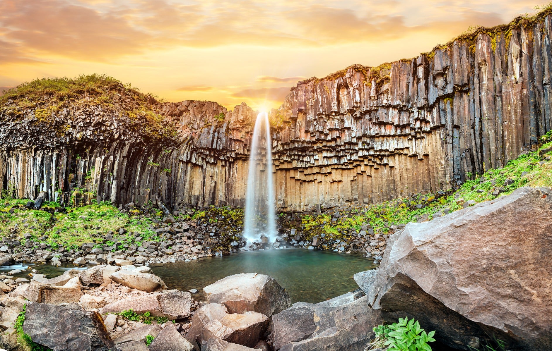 Sfondi per carta da parati a cascata dell'Islanda murale
