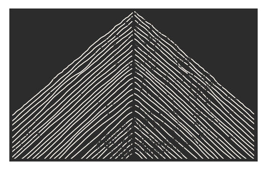 Abstraktes Triangle Mountain Tapete Wandbild