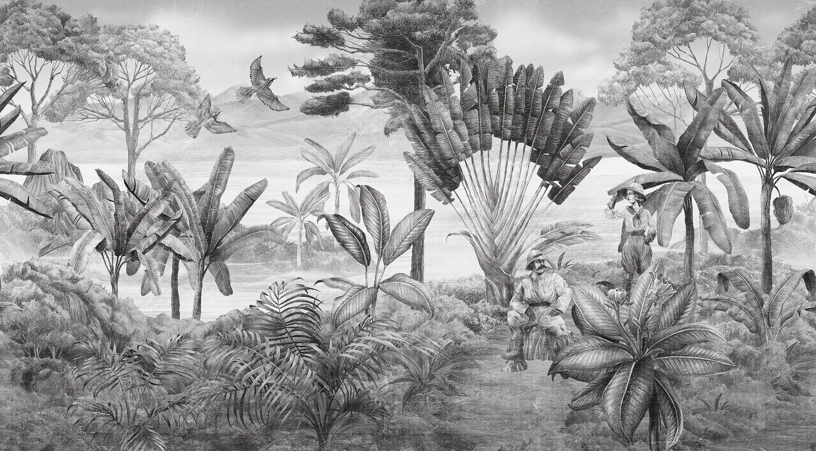 Fond d'écorce de paysage noir et blanc