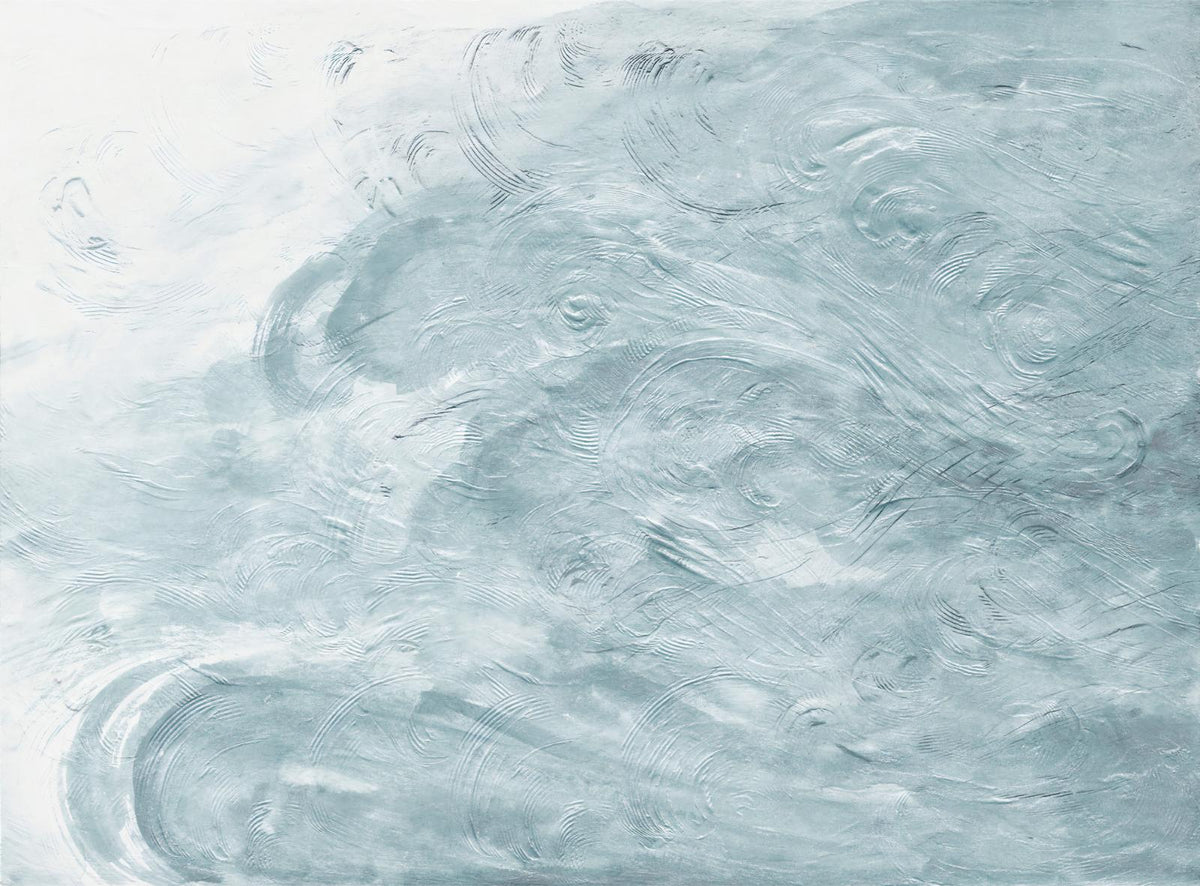 Aquarellblaue Wellen Tapeten Wandbilder in your room — zoomed