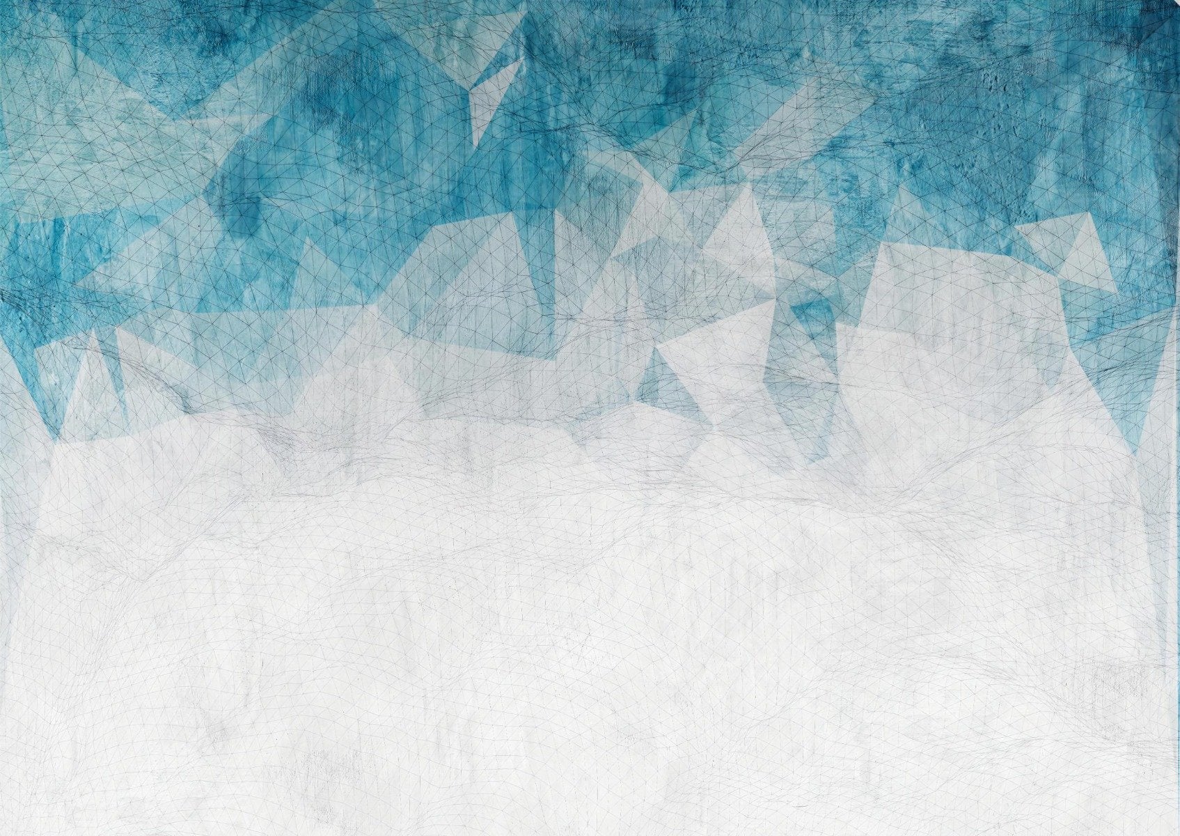 Crumbled Blue Color Wallpaper Murals in your room — zoomed