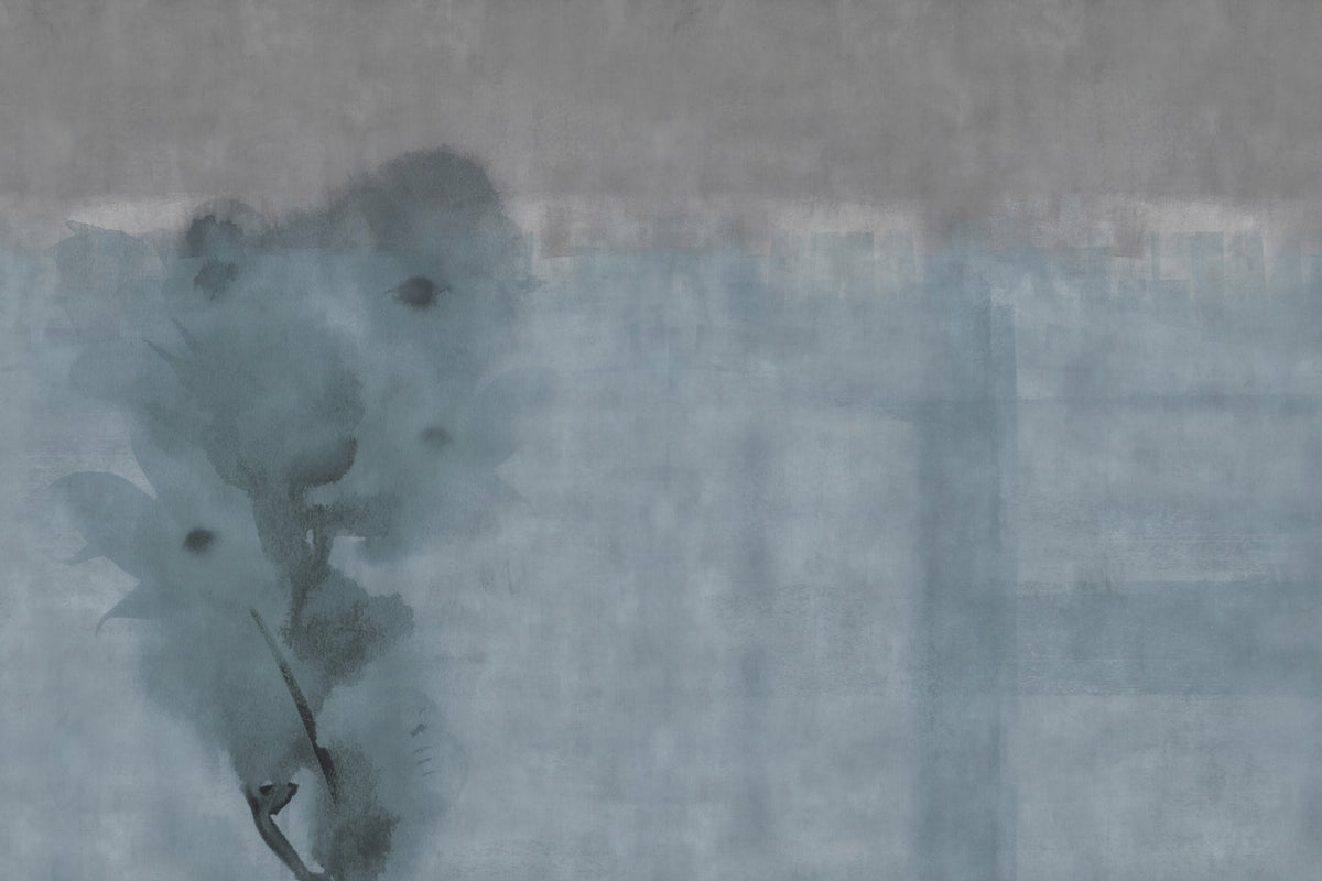 水彩水色の日陰の壁紙の壁画 in your room — zoomed
