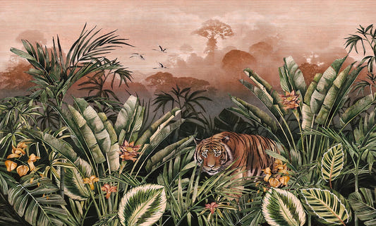 Extérieur sauvage tropical extérieur peint peintures murales