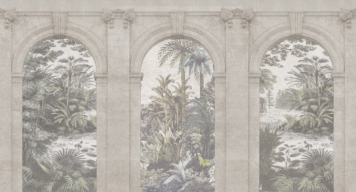 Vintage Architecture Textured Wallpaper Murals