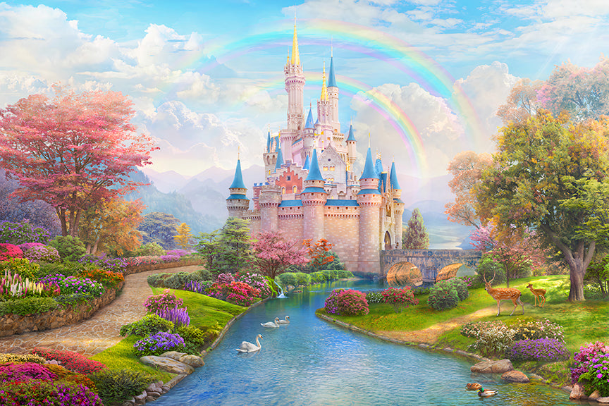 Fond d'écran de château princesse enchante