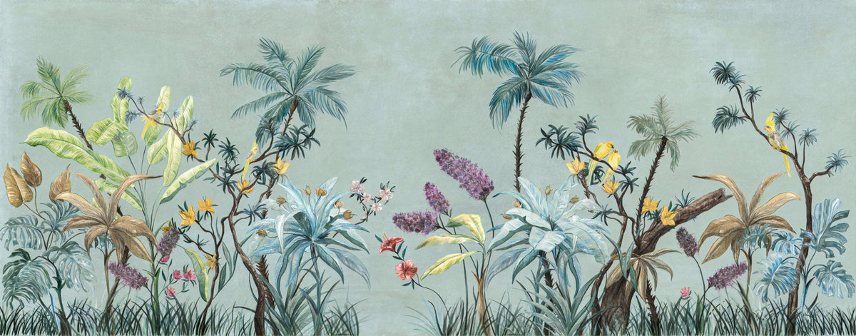 Designer färgglada blommor design tapet väggmålningar in your room — zoomed