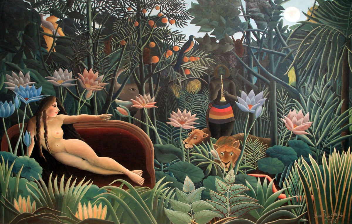 Murale del paraper della foresta tribale in your room — zoomed