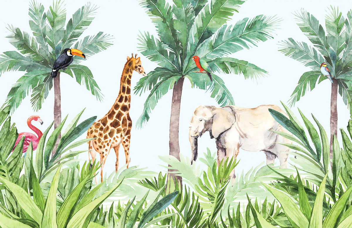 Levende dyreliv Serene Kids Room Wallpap in your room