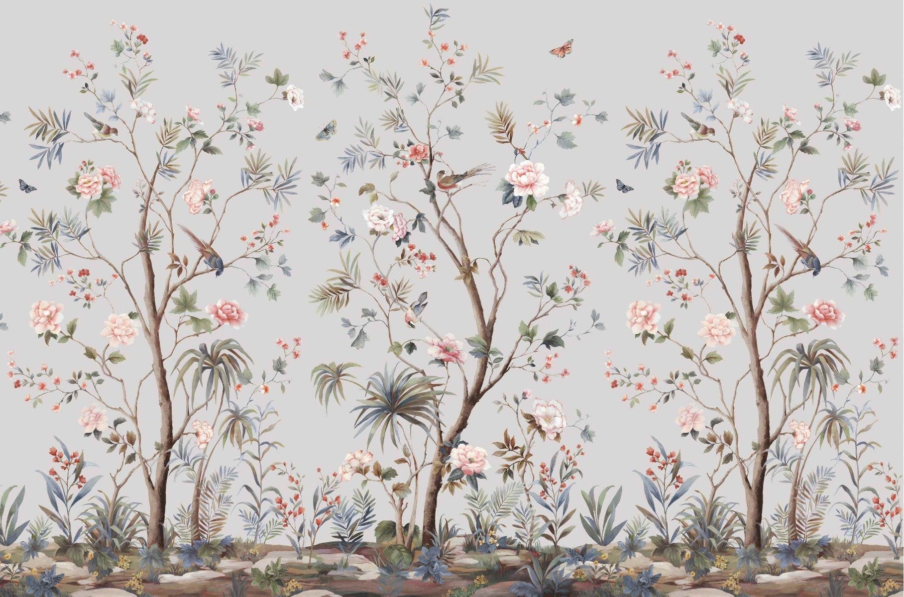 Murale del design floreale chinoiserie murale
