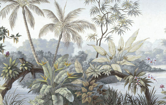 Alberi tropicali testurizzati sfondi murales