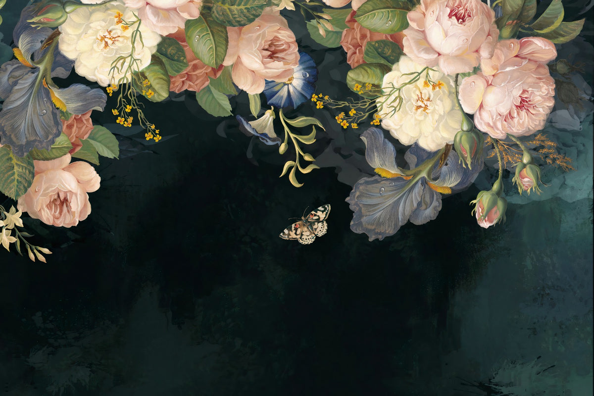 Papin vers l'arc floral peintures murales in your room — zoomed