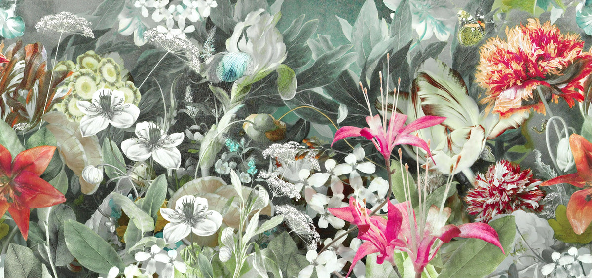 Friske planter og blomster tapetmalerier