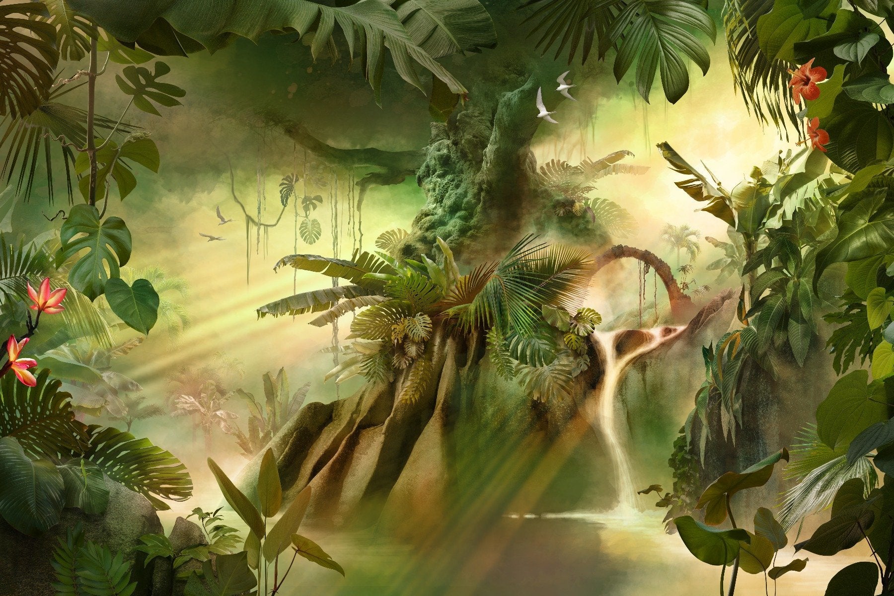 Dreamy Forest Tapete Wandbild