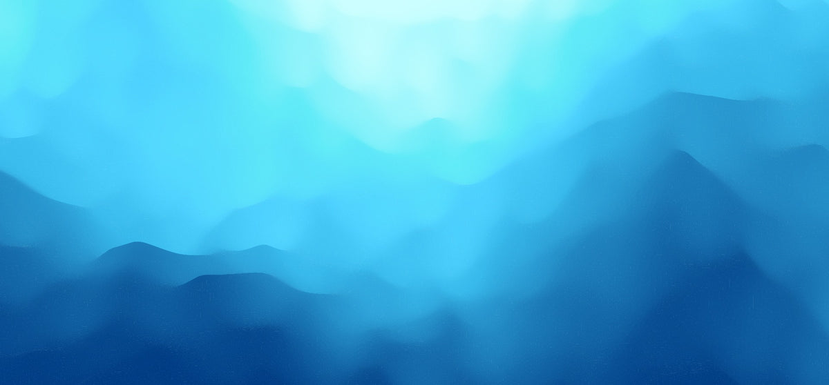 Indigo Landschaft Wallpaper Wandbild