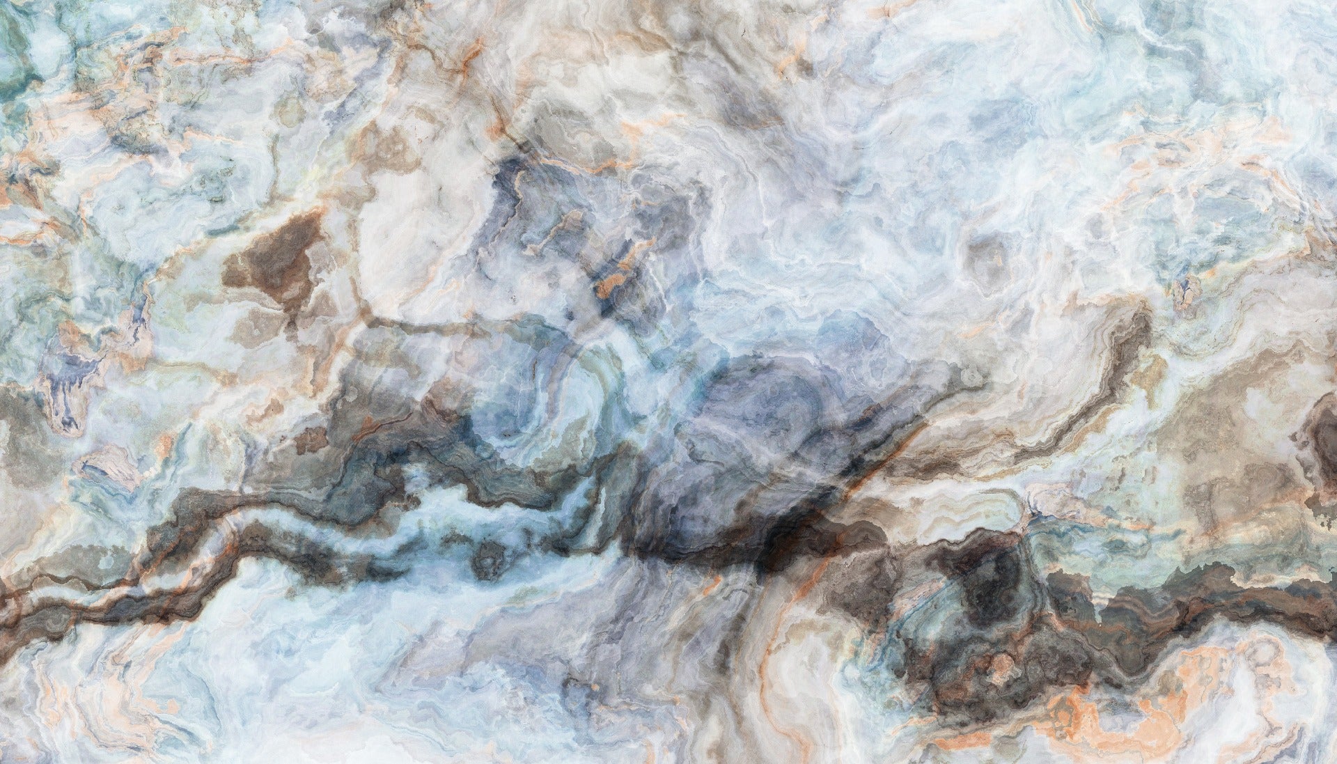 Bold Onyx Tile Peel and Stick Matte Marble Effect Wallpaper