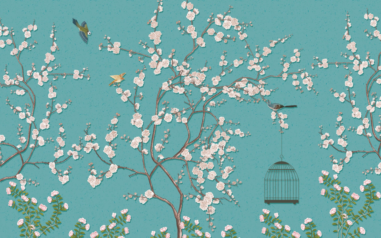Murale de tapet Flori Plum Blosoms