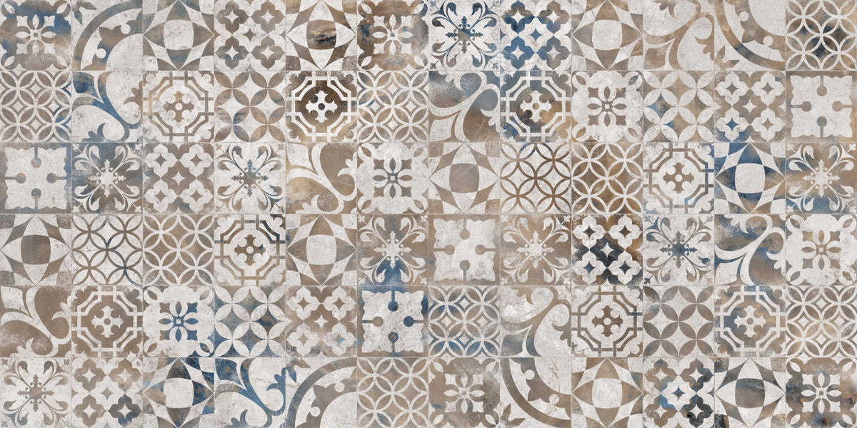Retro Mosaic Tiles Wallpaper Wandbilder