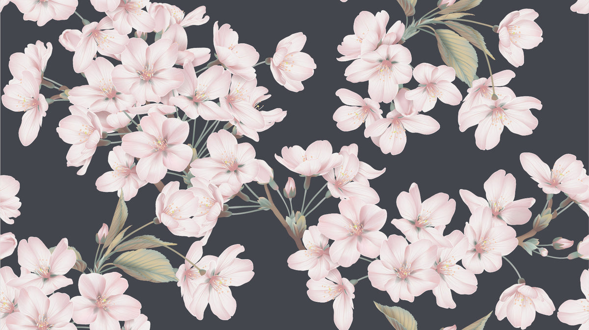 Hellrosa Blumenwallpaper