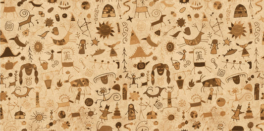 Vanha Warli Art Rock -maalaus Taustakuva seinämaalaukset