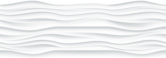 White Color Wave Wallpaper Murals