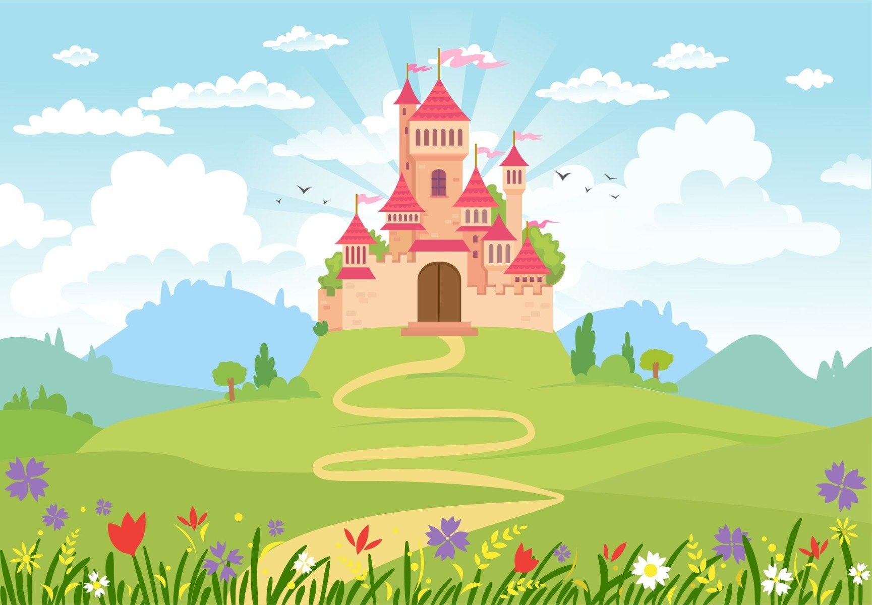 Fondère du château fantastique pour la chambre des filles