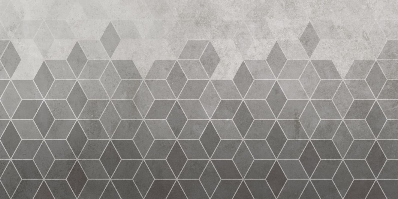 Hexagon Cement Wall Tiles Wallpaper Mural