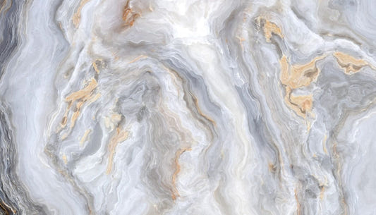 Murali da carta da parati in marmo riccio grigio