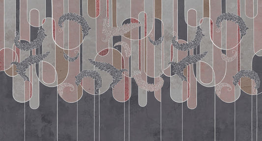 Art deco betoni grunge taustakuva seinämaalaus