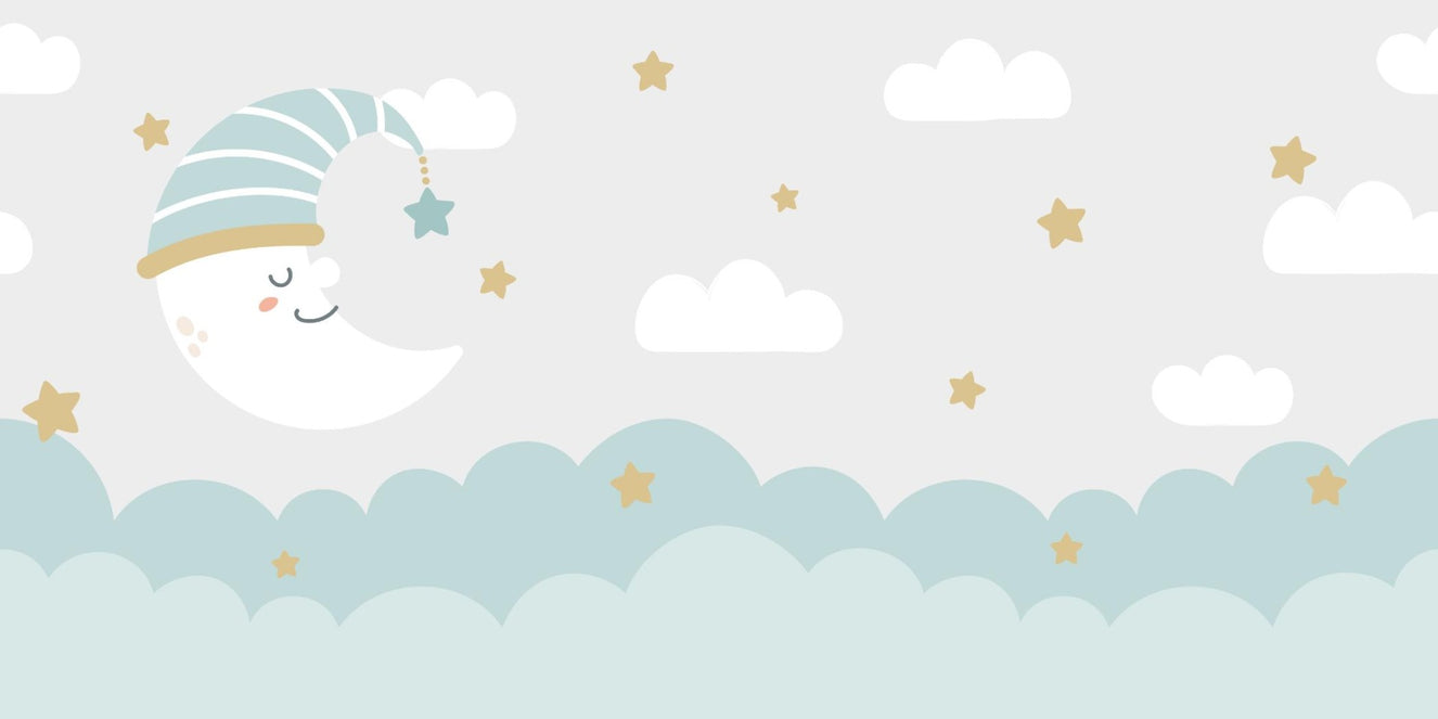 Wolken und Mond Wallpaper Wandbilder